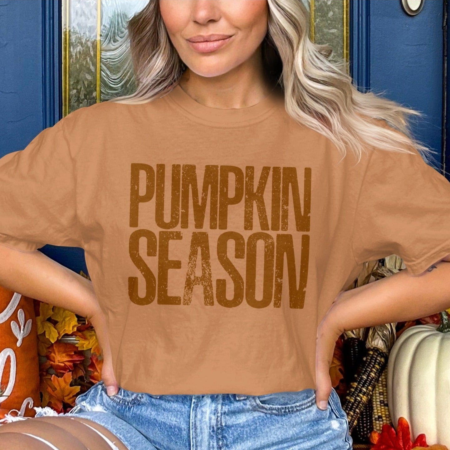 Pumpkin Season Printed Casual Shirt product type