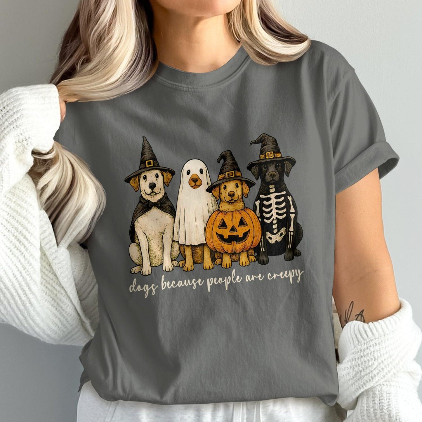 Halloween Dogs Graphic Tee Shirt Festive Halloween product