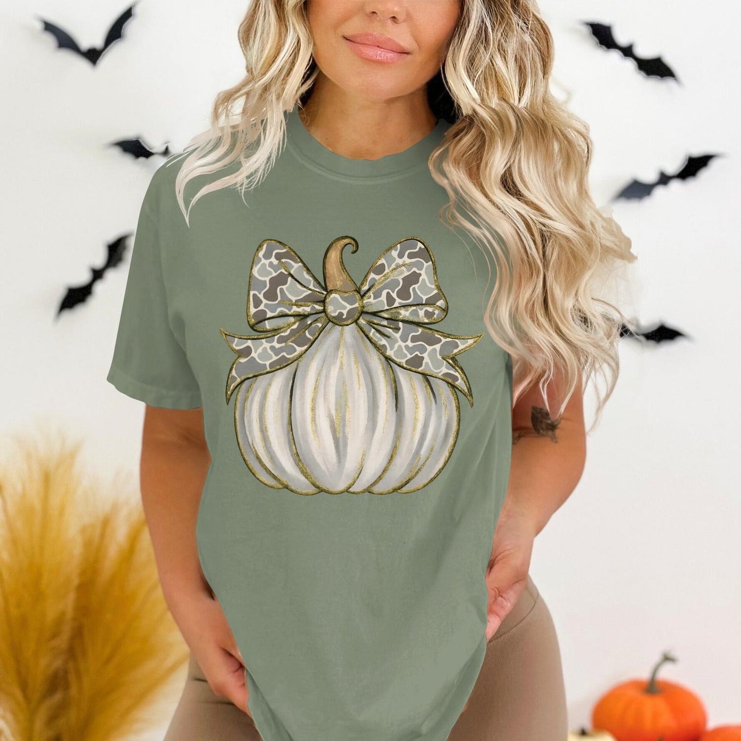 Cute Pumpkin with Decorative Bow Shirt product type