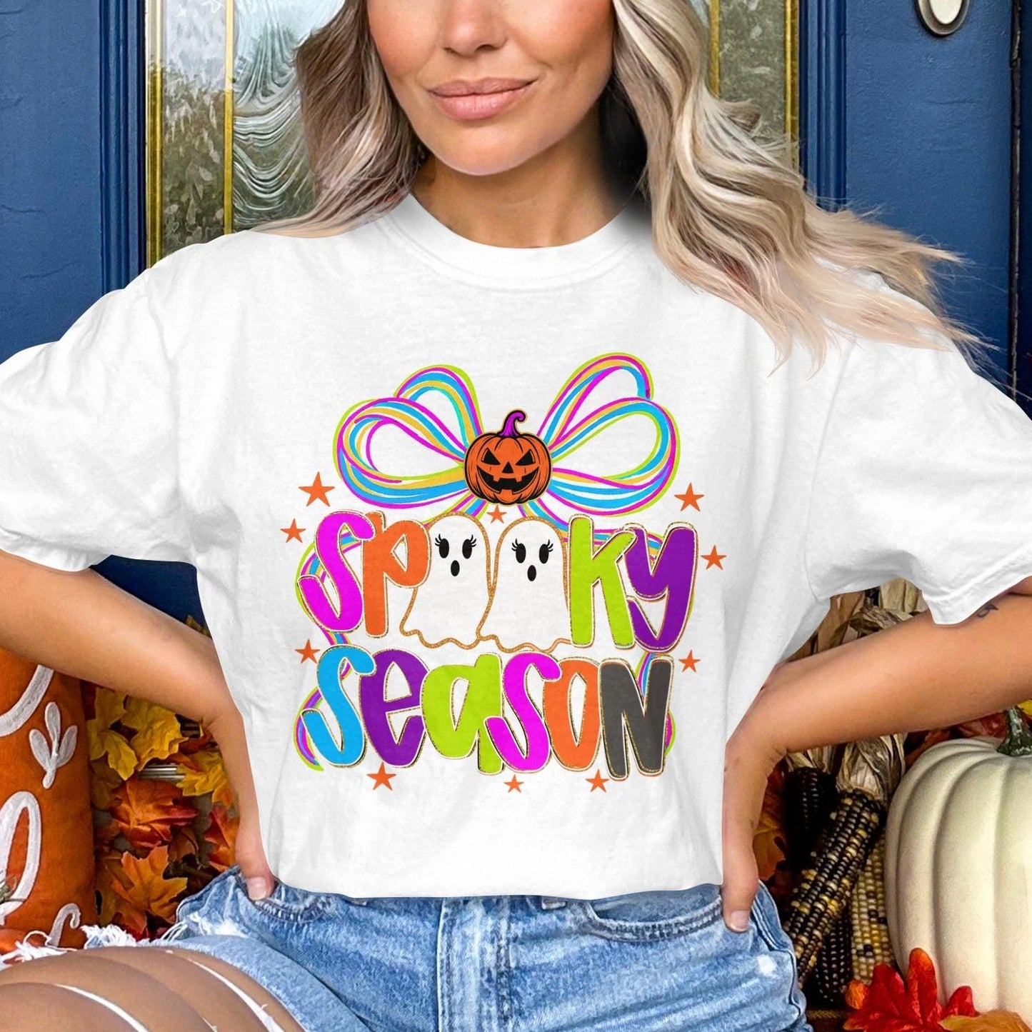 Spooky Season Rainbow Ghosts Halloween T-shirt product type