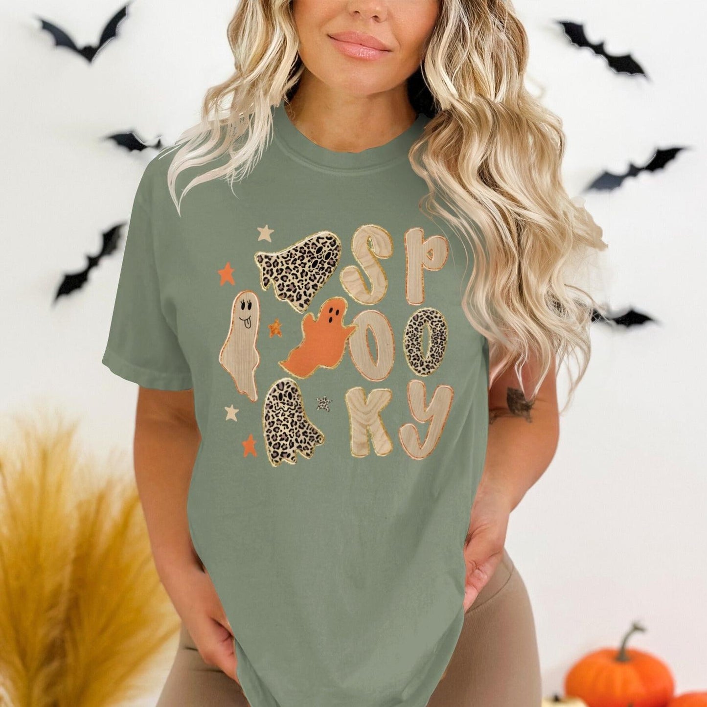 Cute Spooky Themed Ghosts and Letters T-Shirt product