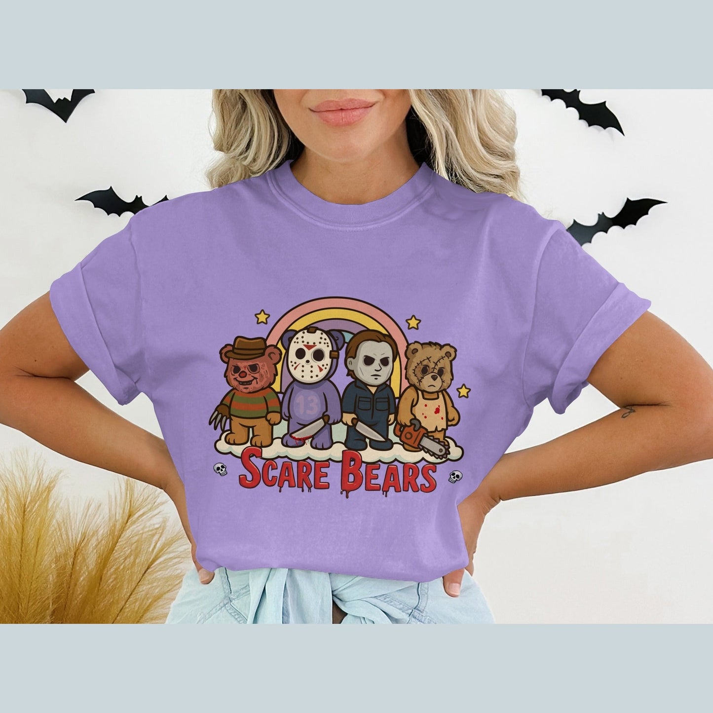 Scare Bears Halloween Characters Graphic T-Shirt product type
