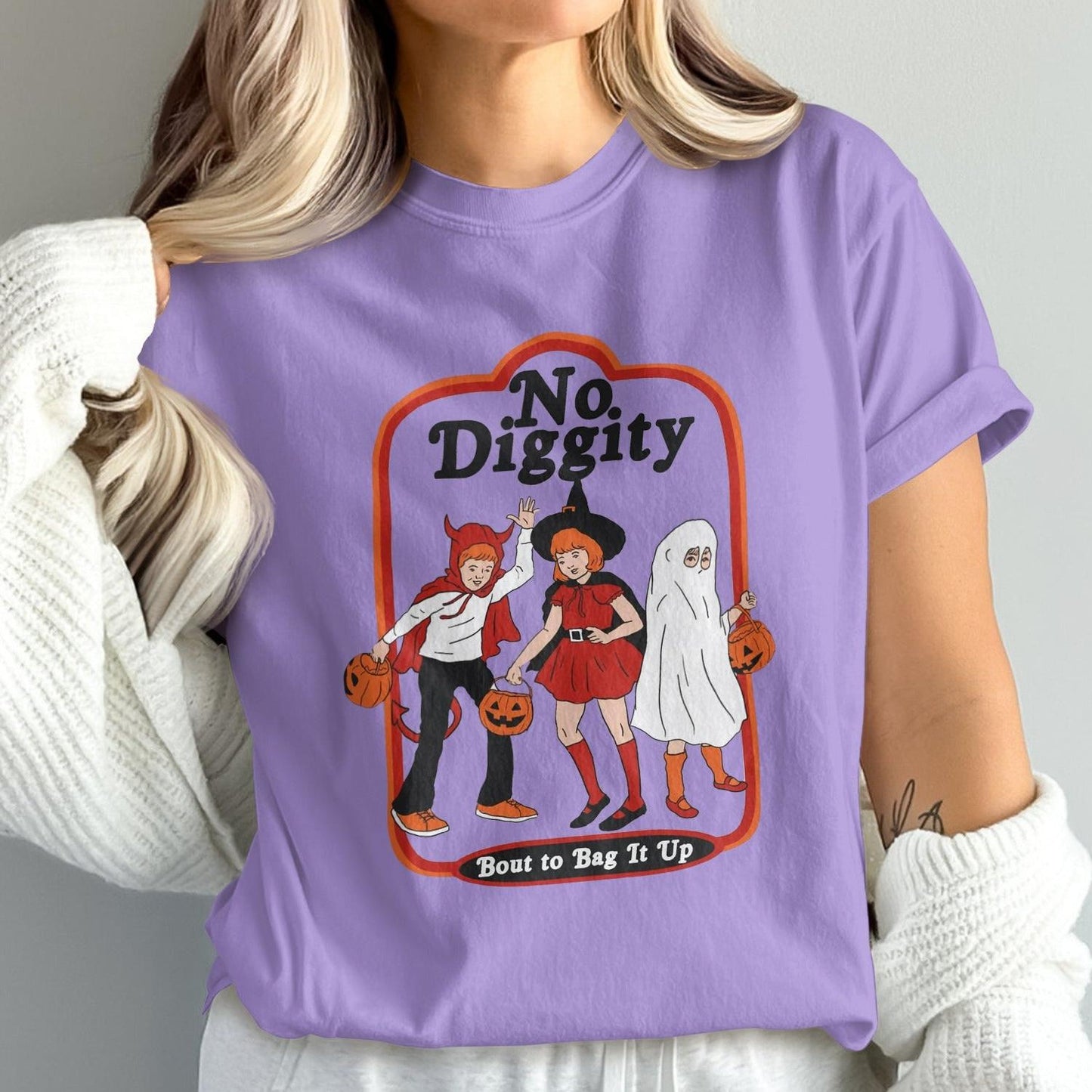 No Diggity Halloween Friends Graphic T-Shirt product