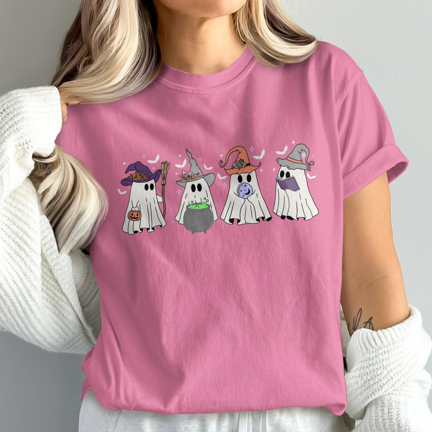 Spooky Ghosts Halloween T-Shirt product type