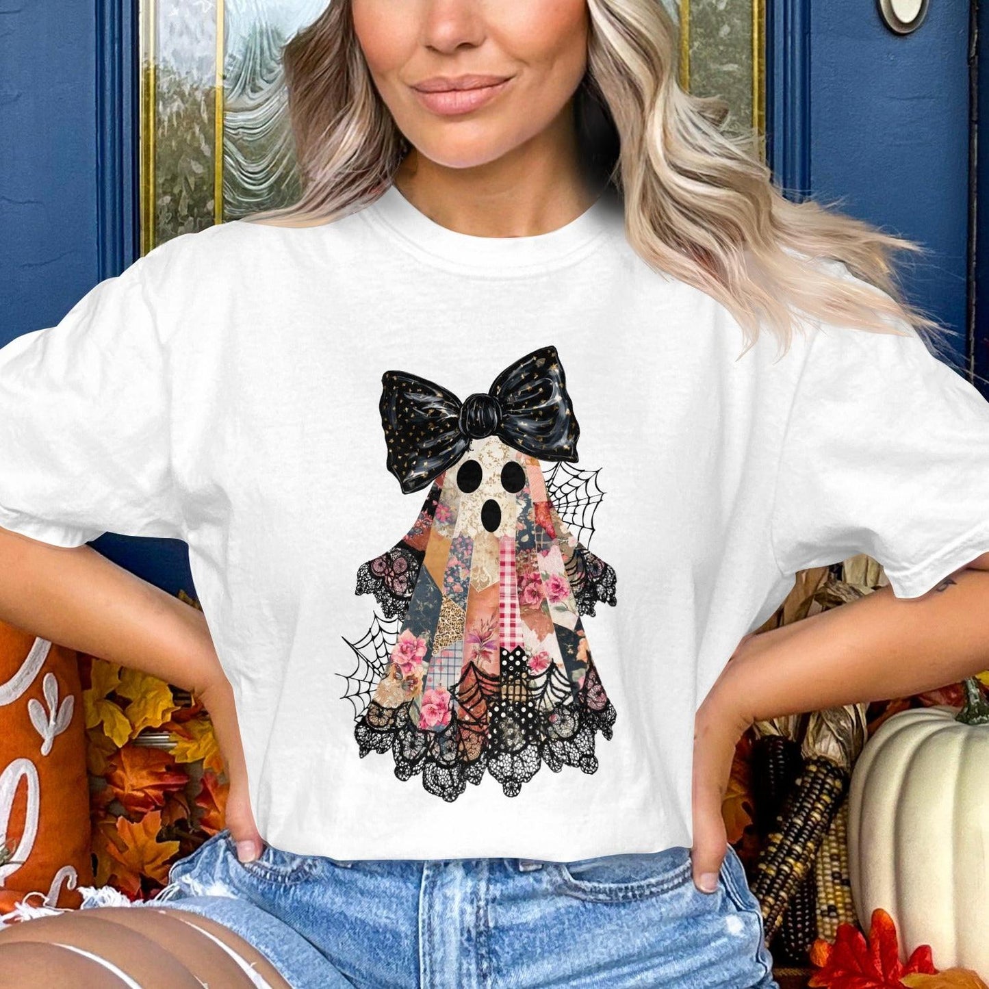 Cute Halloween Ghost Design T-Shirt for Festive Product