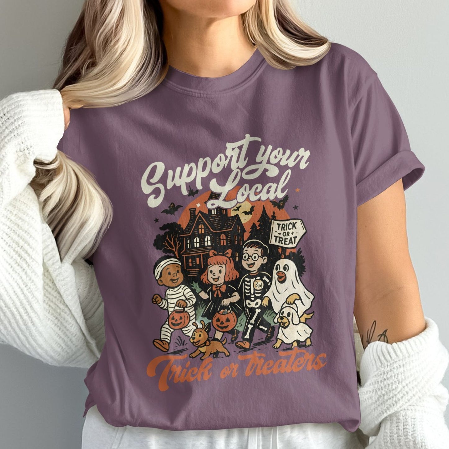 Support Your Local Trick or Treaters graphic product type
