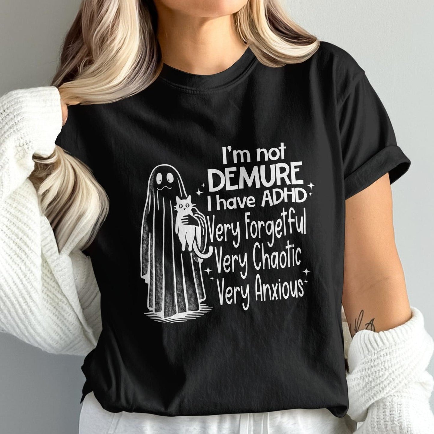 I'm not Demure I have ADHD Graphic T-shirt product
