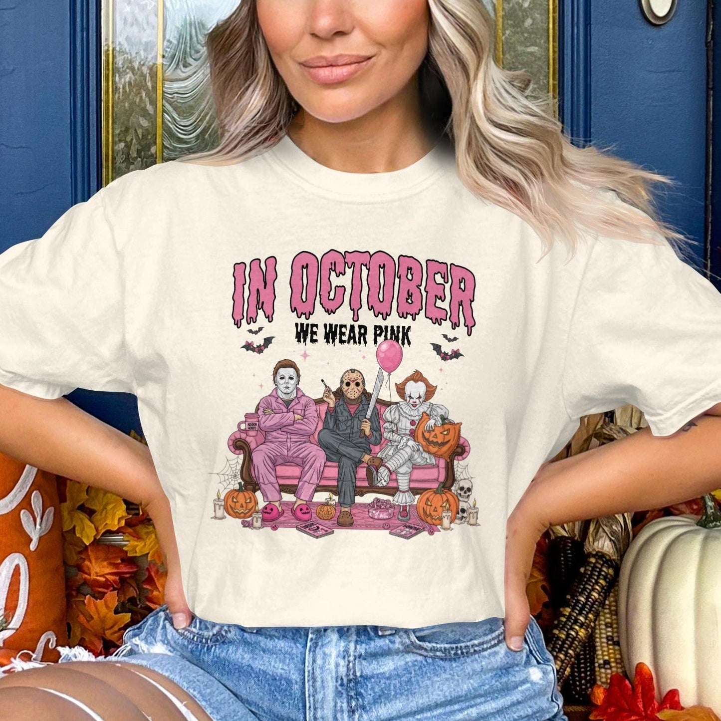 In October We Wear Pink Graphic Tee product