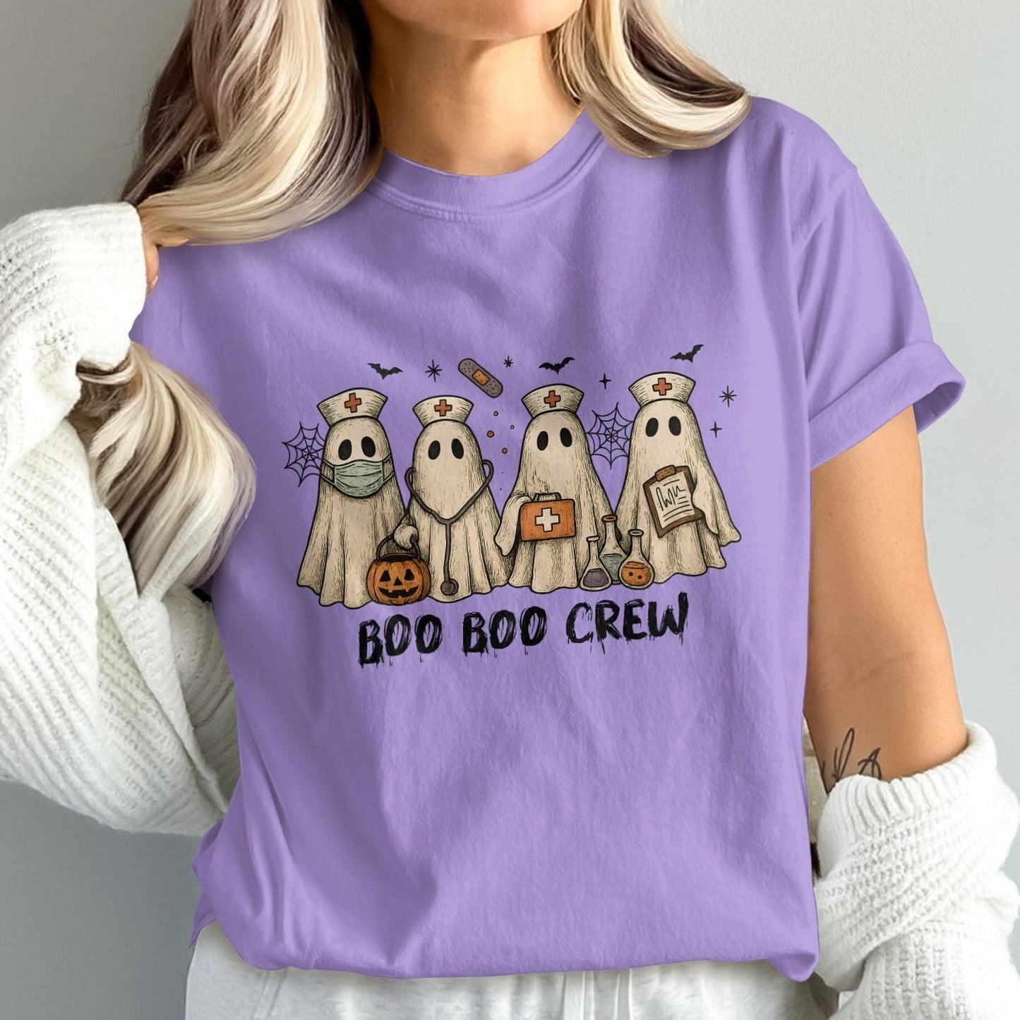 Boo Boo Crew Ghost Halloween Themed Shirt product