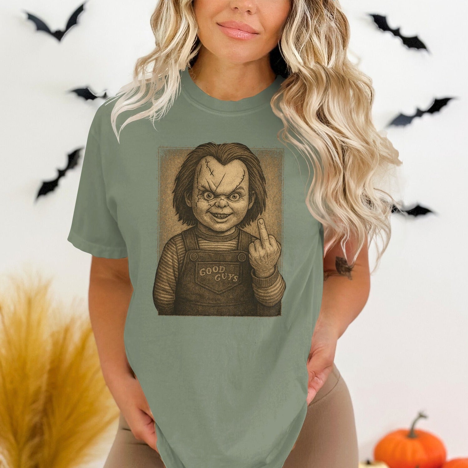 Chucky Cartoon Character Printed T-shirt product