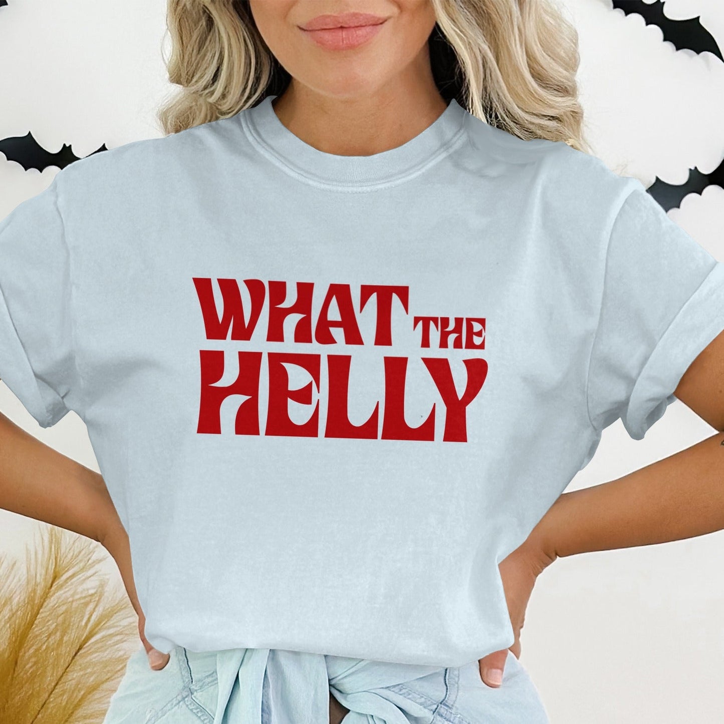 Funny Halloween What The Helly Graphic Tee product type