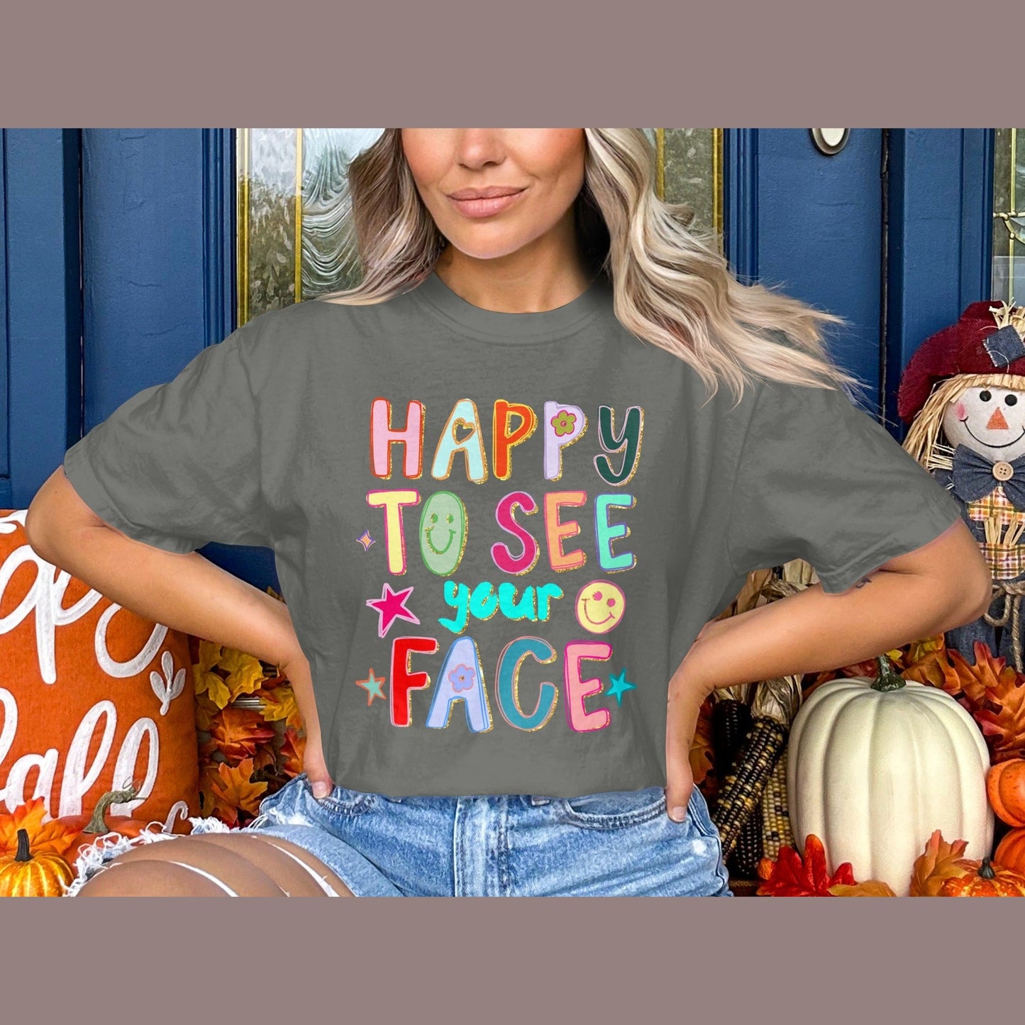 Happy to See Your Face Graphic Tee product