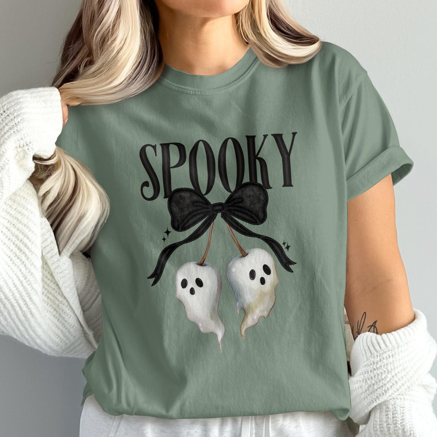 Spooky Ghosts with Bow Graphic T-Shirt product