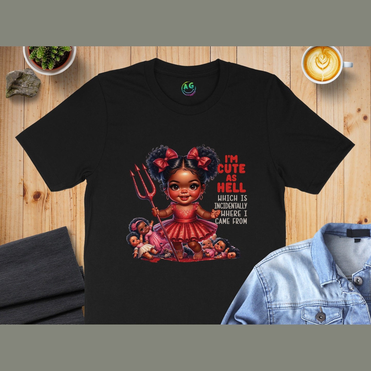I'm Cute As Hell Incidentally Funny Graphic Tee Shirt product