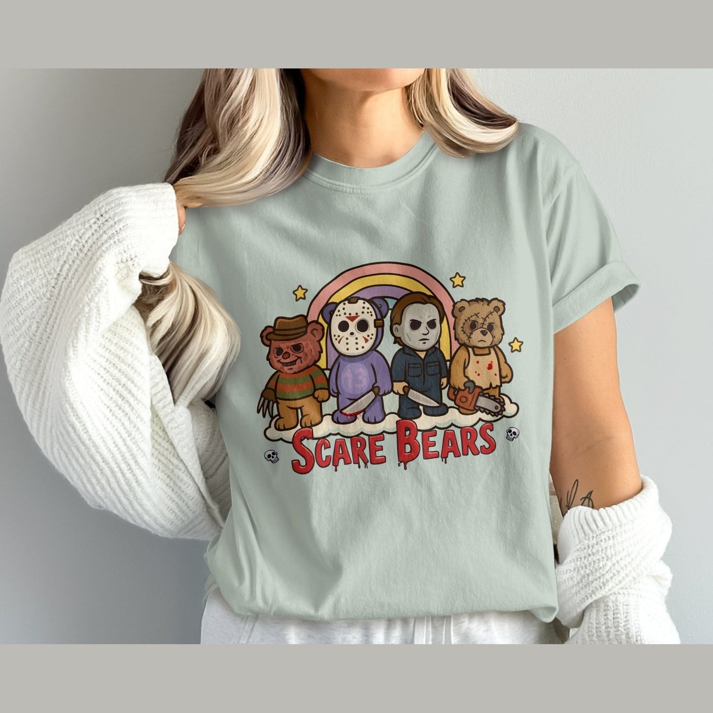 Scare Bears Cute Horror Characters Women's Shirt Product