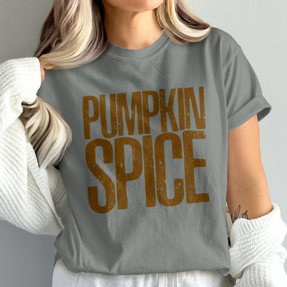 Pumpkin Spice Printed Crew Neck T-Shirt product type