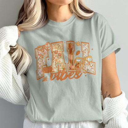 Fall Vibes Graphic Tee Autumn Season T-shirt product type