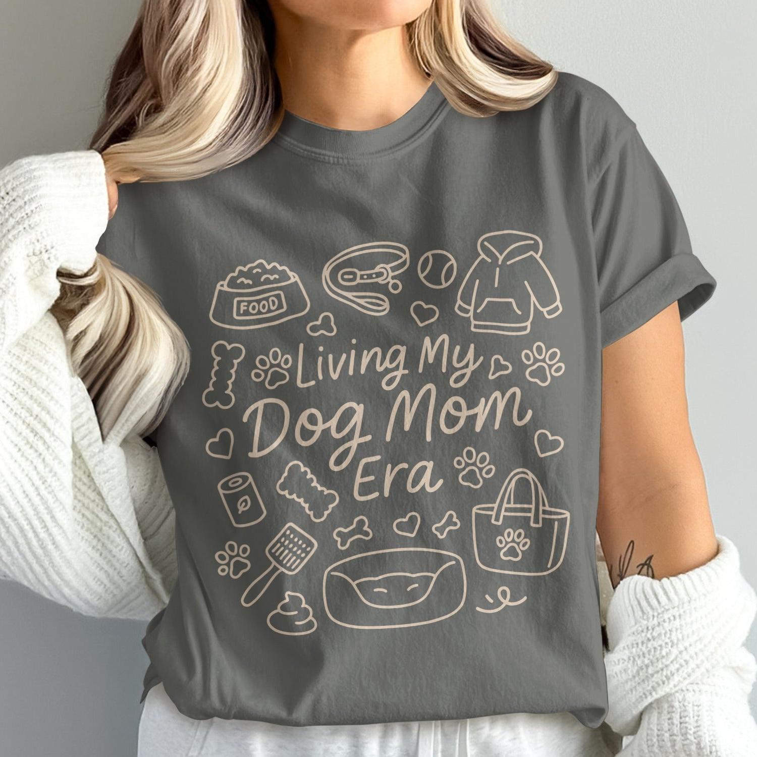 Living My Dog Mom Era Themed Graphic Tee product