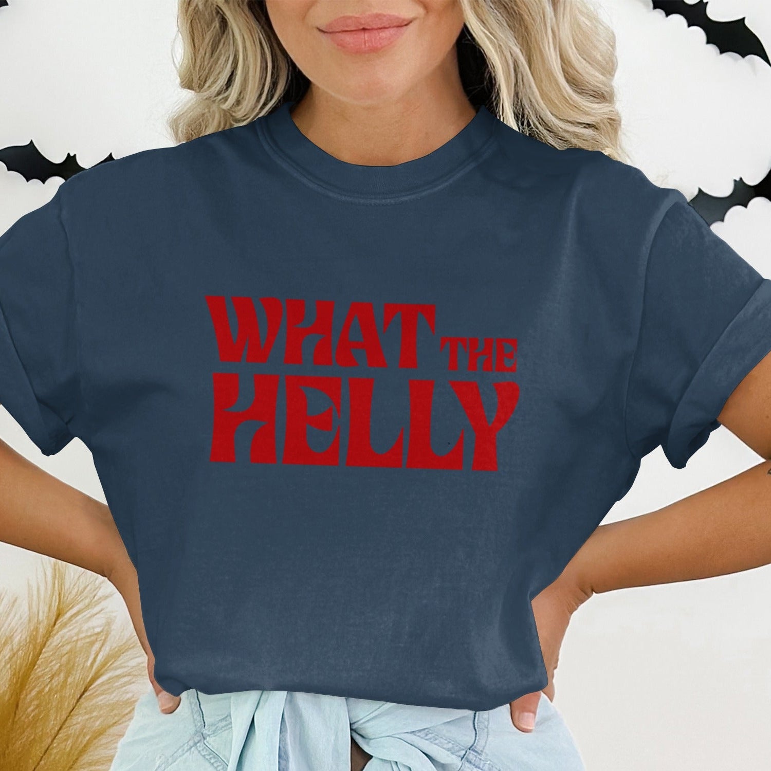 What The Helly Graphic Tee Shirt Halloween product type