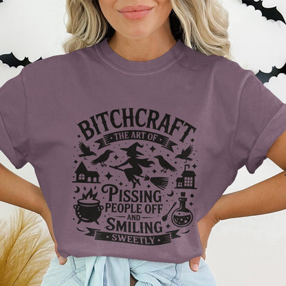 Bitchcraft The Art Of Pissing People Off and Smiling T-shirt product