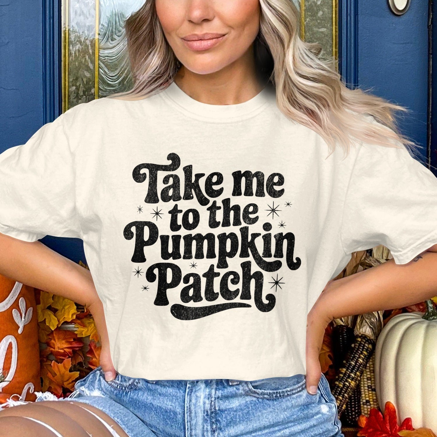 Take me to the Pumpkin Patch graphic T-shirt product
