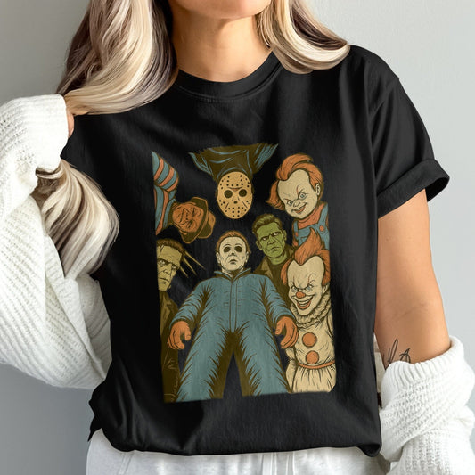 Horror Movie Inspired Characters Graphic T-Shirt product type
