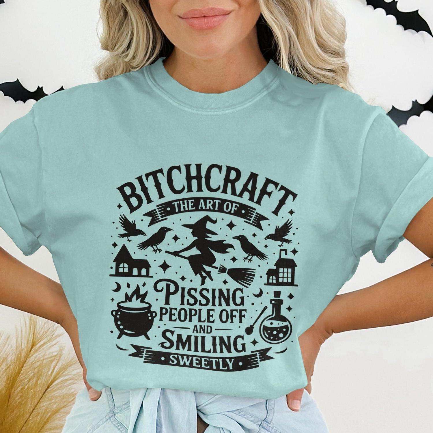 Witch Theme Bitchcraft Pissing People Off Shirt product type