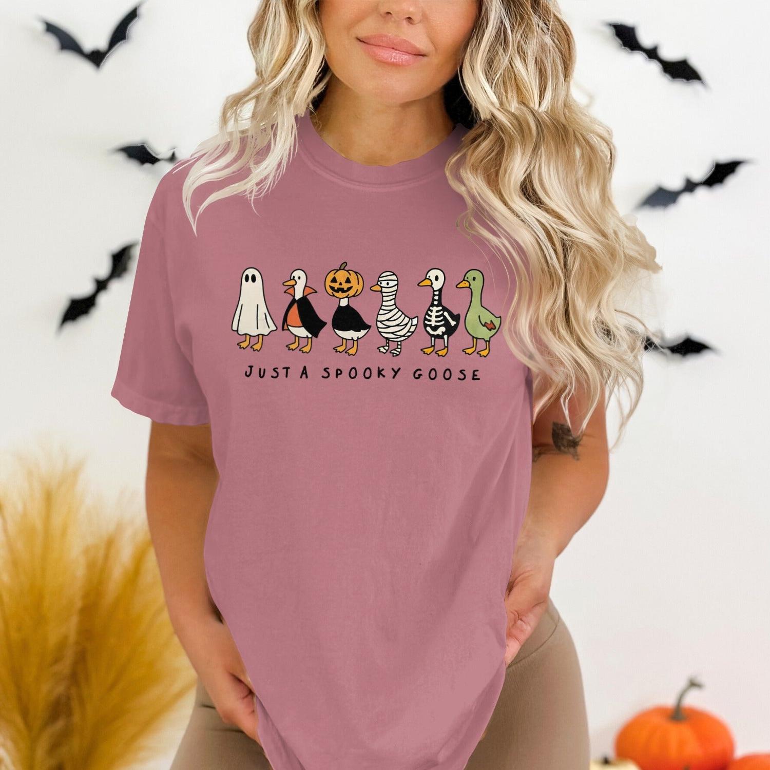 Just A Spooky Goose Halloween Shirt product type