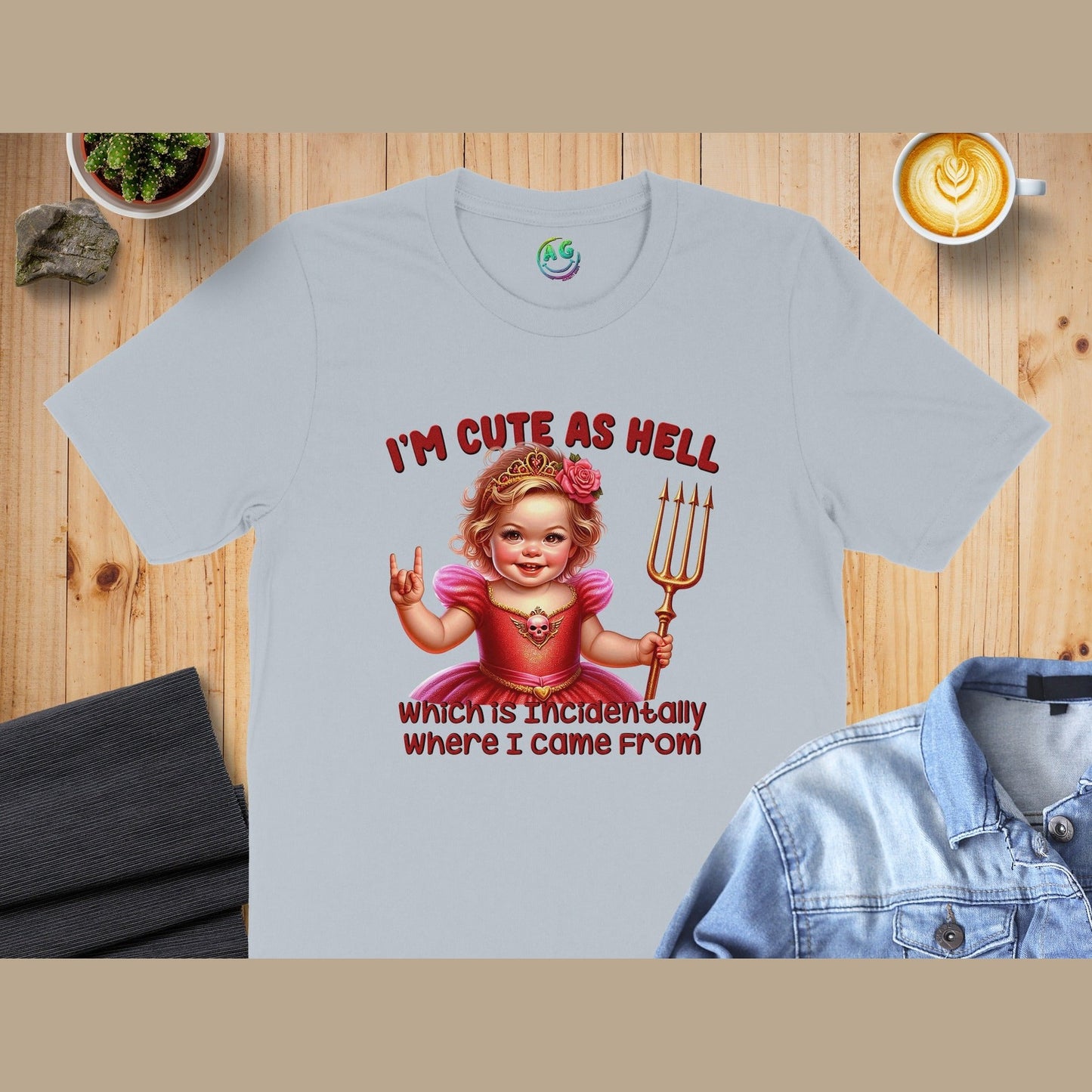 I'm Cute As Hell Devil Princess Funny T-Shirt product type