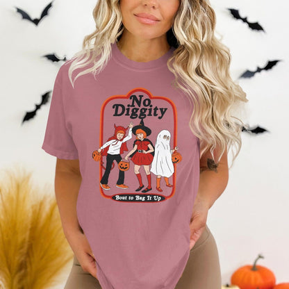 No Diggity Bout to Bag It Up Halloween T-Shirt product type