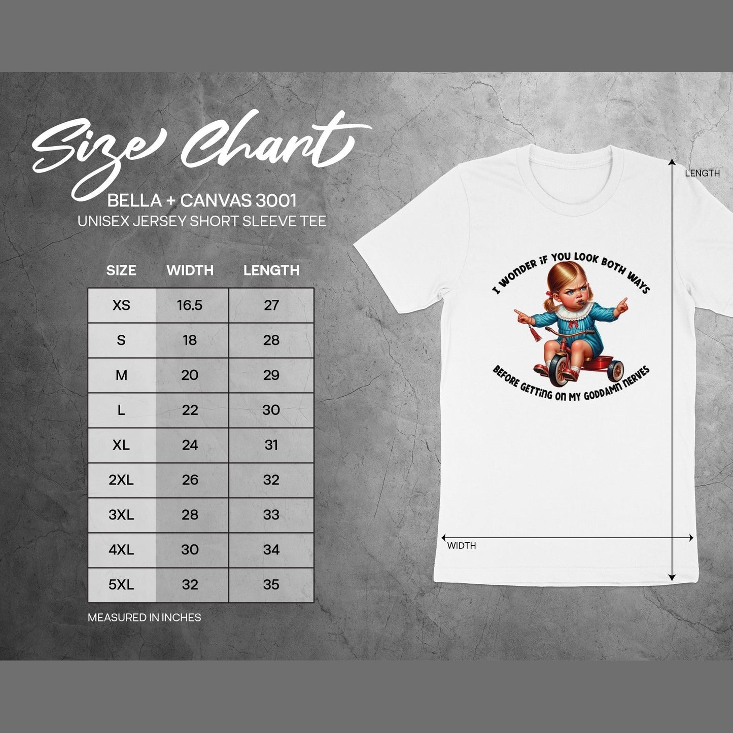 I Wonder If You Look Both Ways Unisex Jersey Short Sleeve Tee product type
