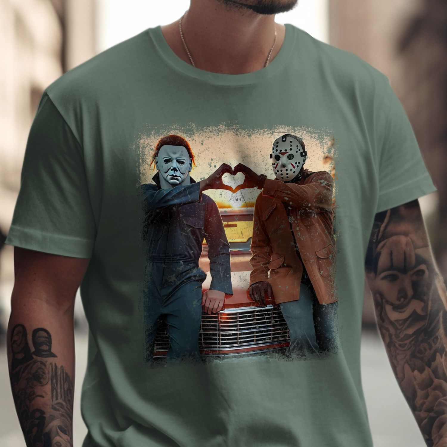 Horror Movie Characters Graphic T-Shirt product