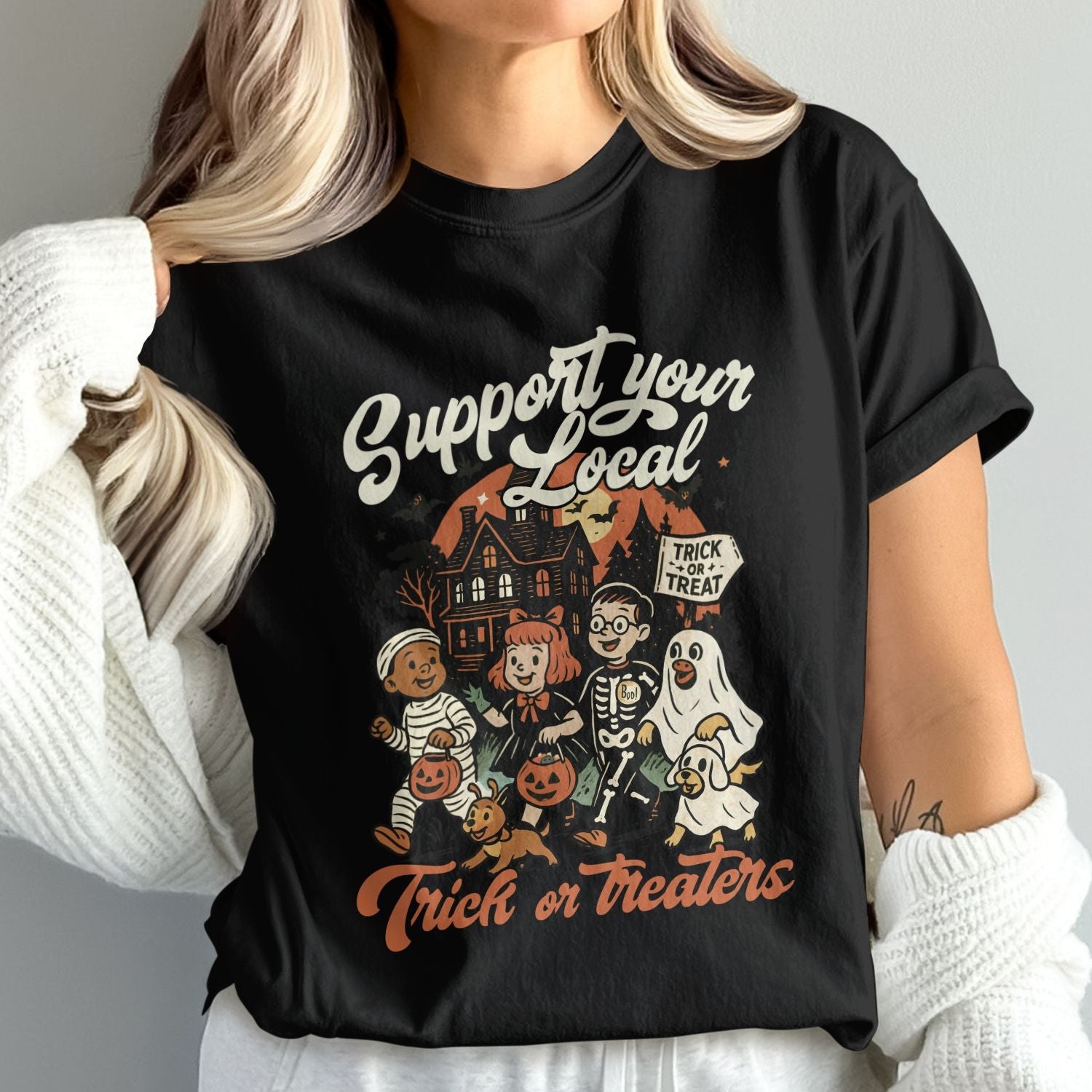 Support Your Local Trick or Treaters t-shirt