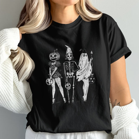 Halloween Trio Characters Graphic Tee product