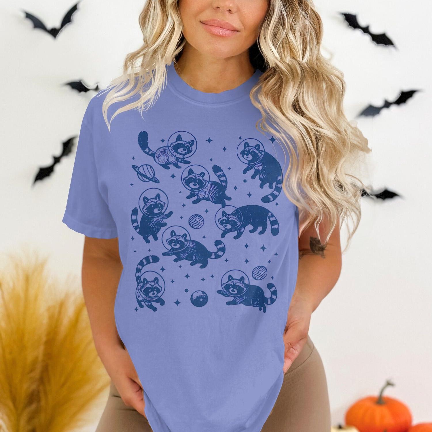 Adorable Cartoon Raccoons Design on Men's T-Shirt product