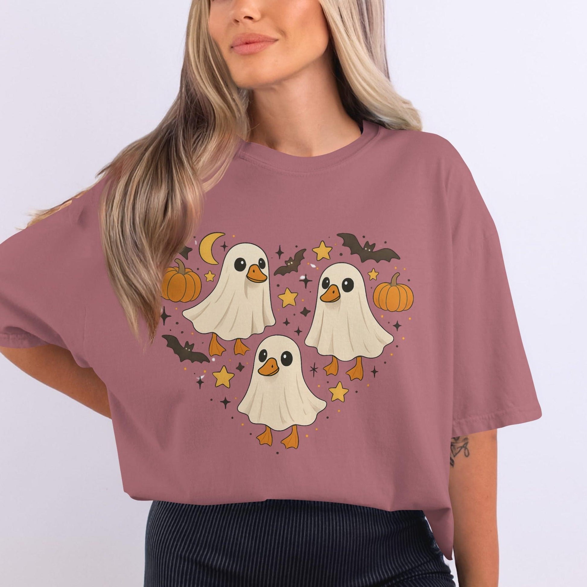 Cute Ghosts and Pumpkins Halloween T-Shirt product
