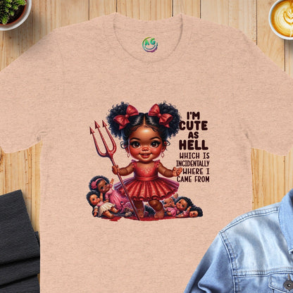 I'm Cute as Hell Graphic Print T-Shirt product