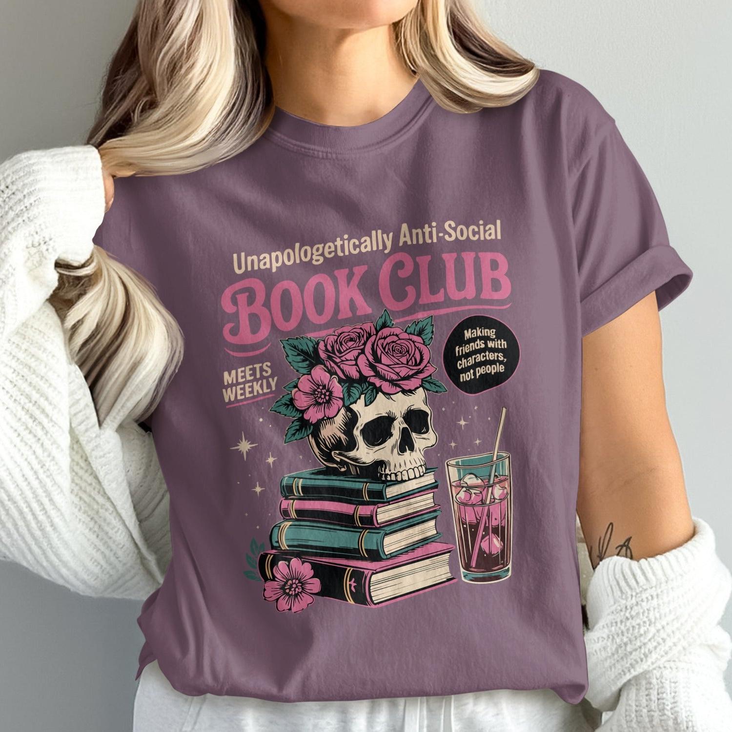Unapologetically Anti-Social Book Club Graphic Shirt product