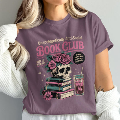 Unapologetically Anti-Social Book Club Graphic Shirt product