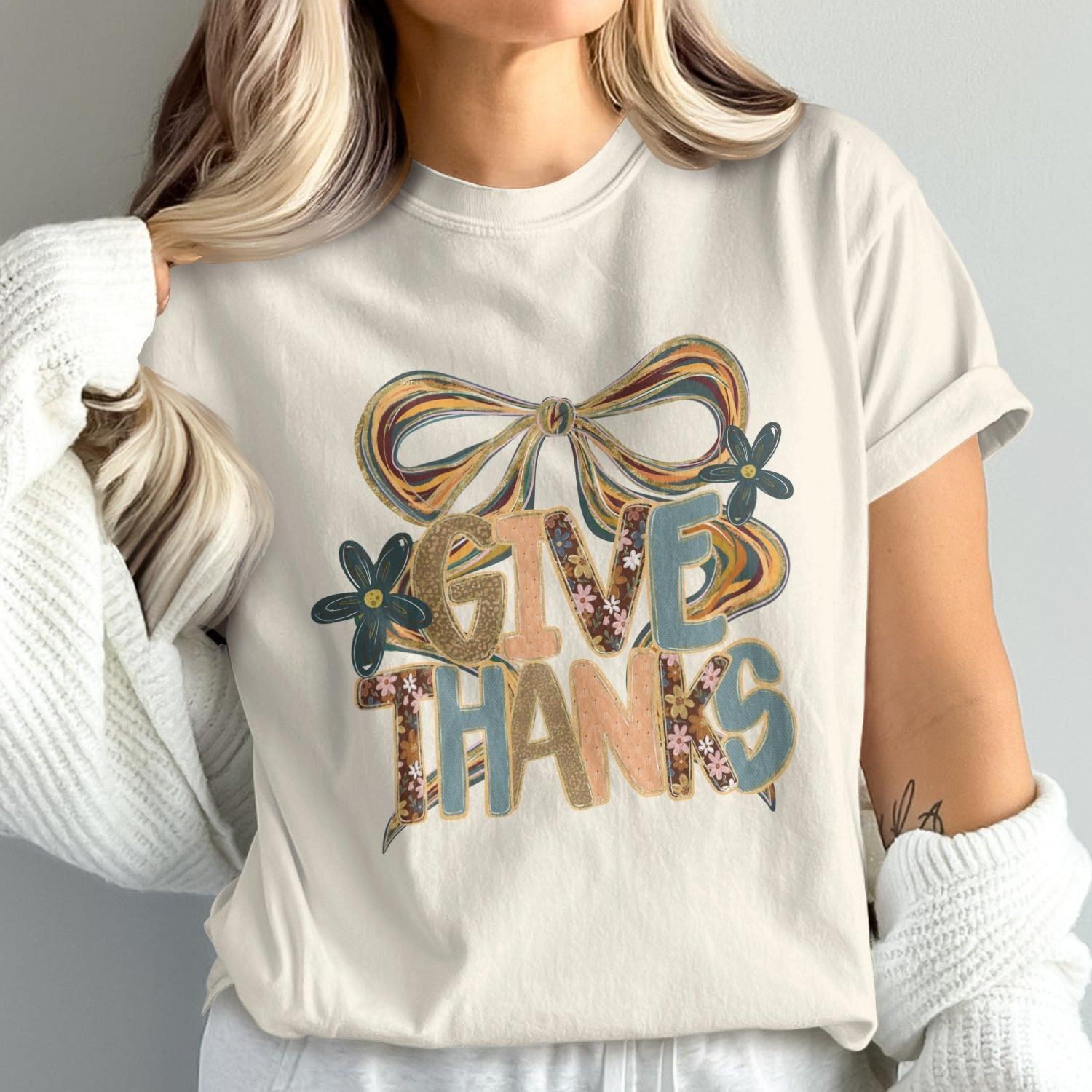 Give Thanks Graphic Design T-Shirt Product