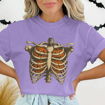 Spooky Halloween Ribcage Pumpkin Skeleton product type
