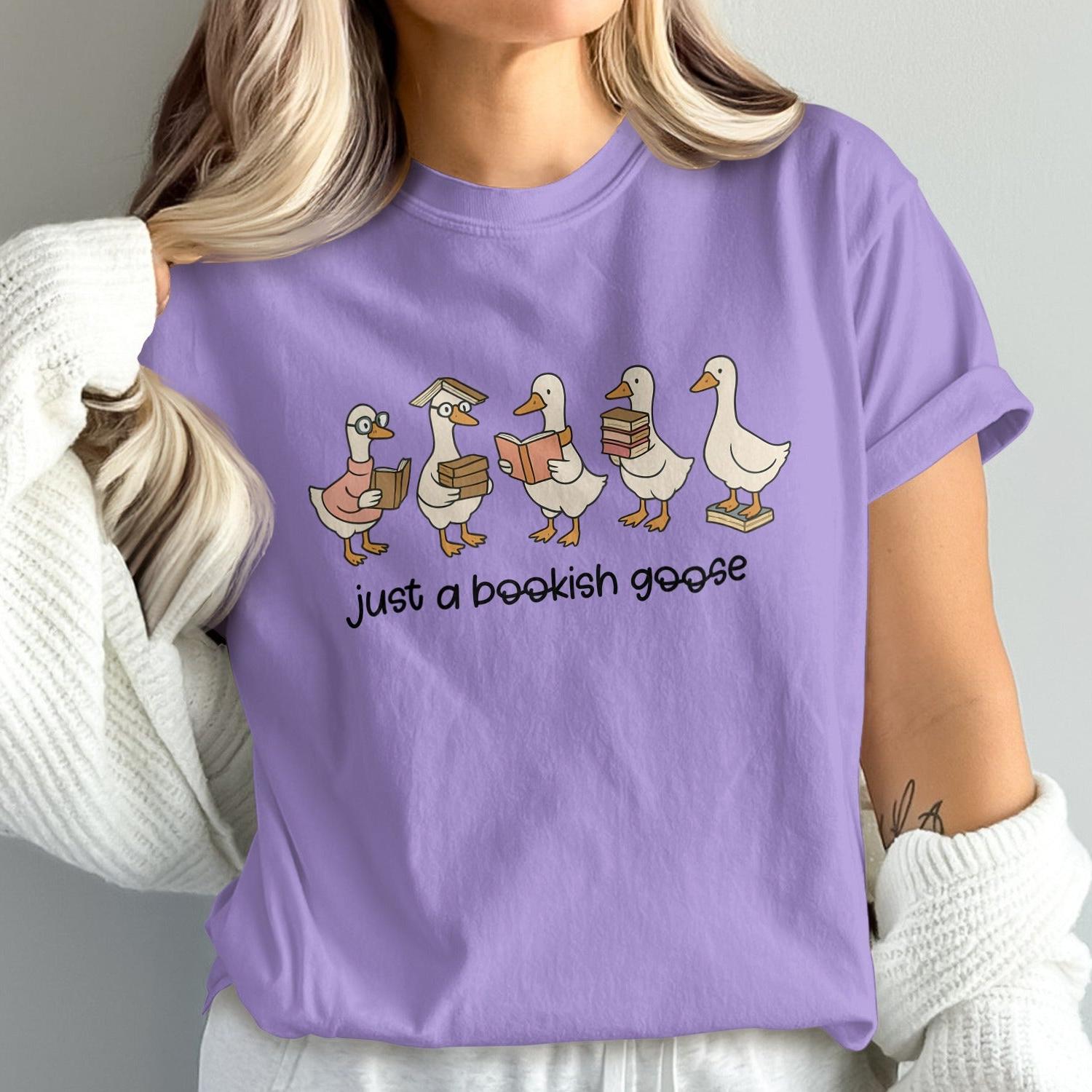 Bookish Goose Reading Themed Unisex Shirt product