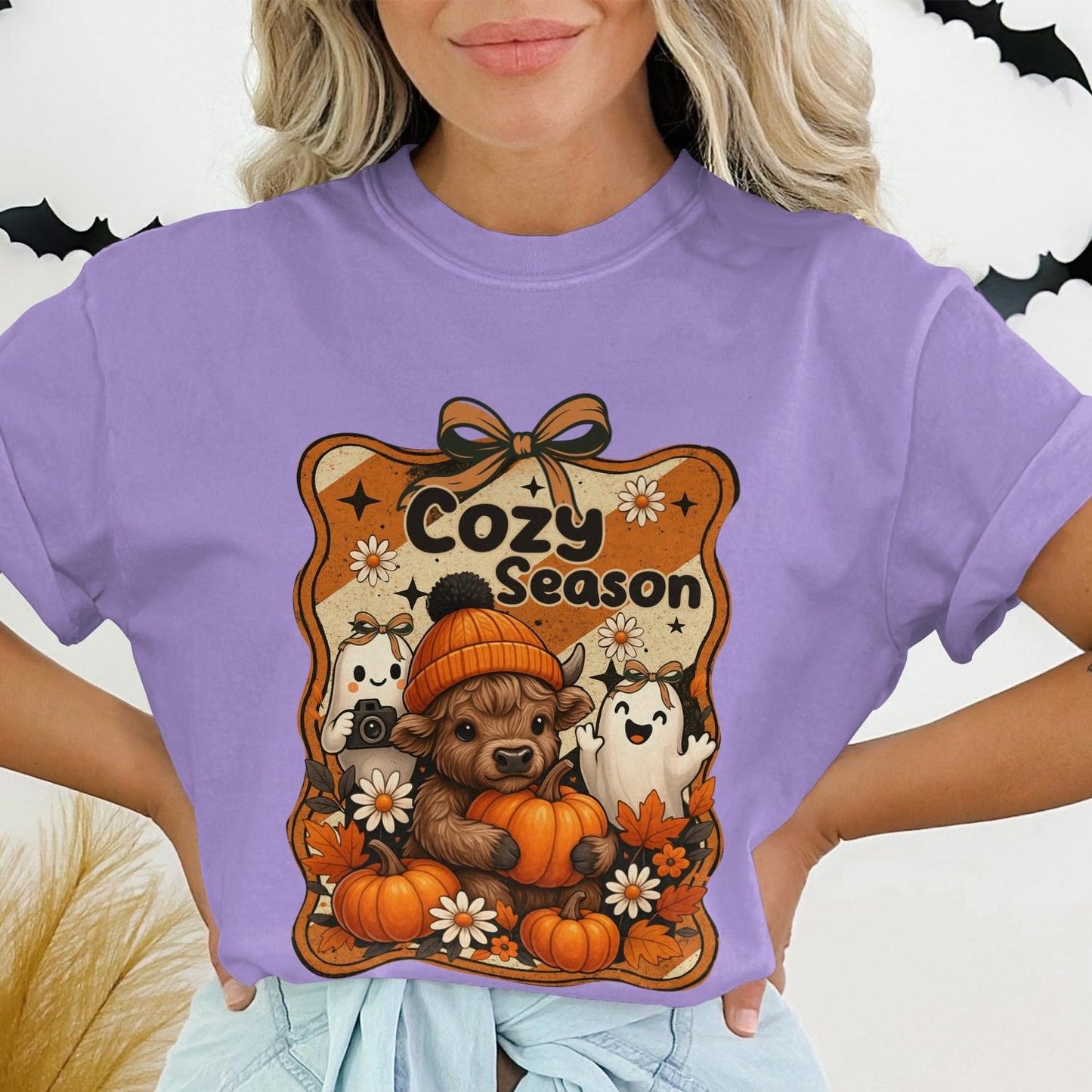 Cozy Season Pumpkin Dog Ghosts Halloween Shirt product type