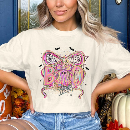 Boo Halloween Themed White T-shirt product type