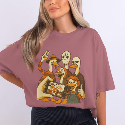 Spooky Cartoon Characters Oversized Shirt product type