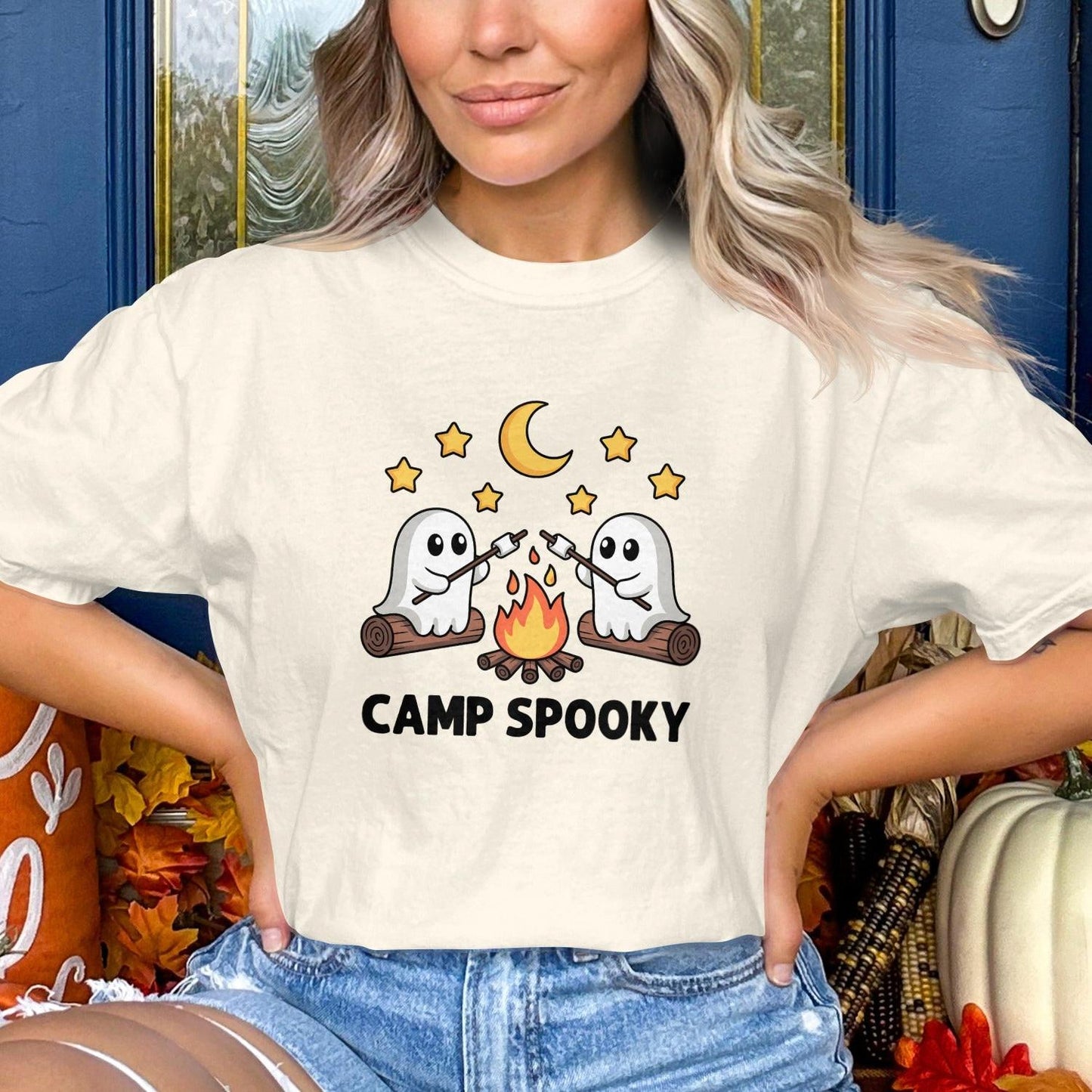Camp Spooky Halloween Ghosts Tee Shirt product