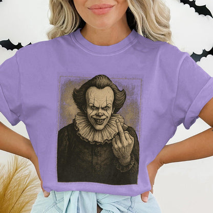 Creepy Vintage Clown Design Printed T-Shirt product