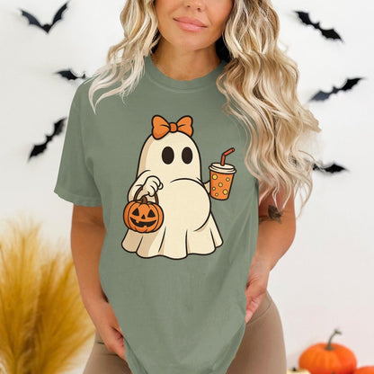 Cute Ghost Halloween Graphic Tee Shirt product type