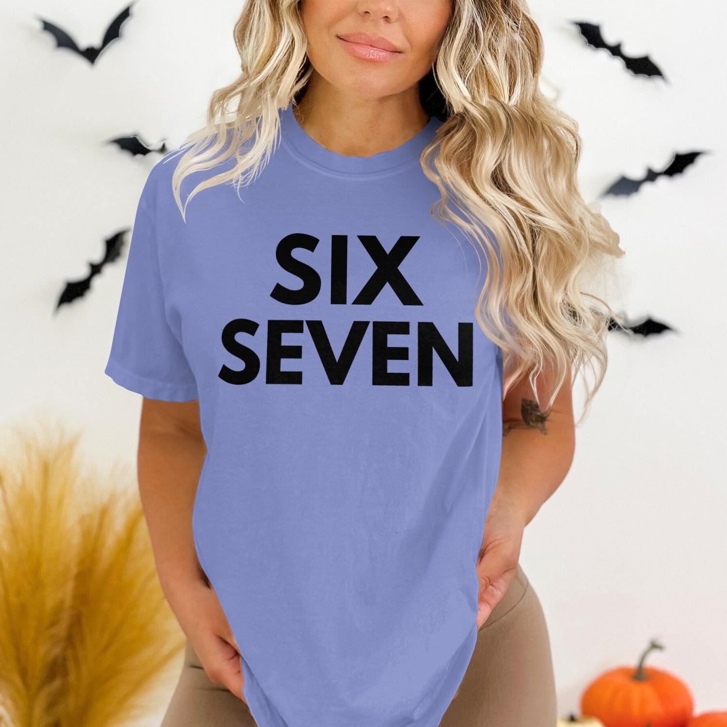 Six Seven Halloween Graphic Tee Novelty product