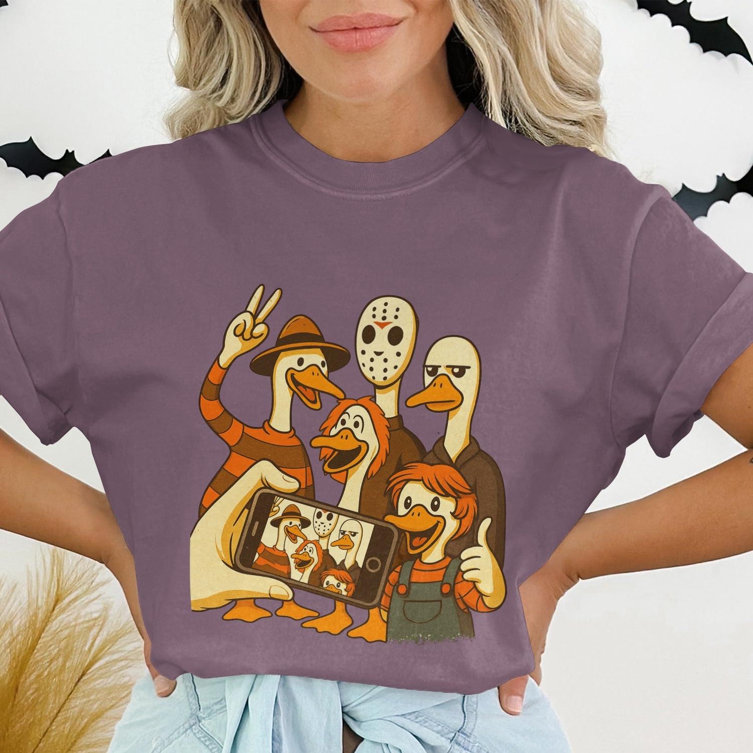 Halloween Ducks Graphic Printed Women T-Shirt product type